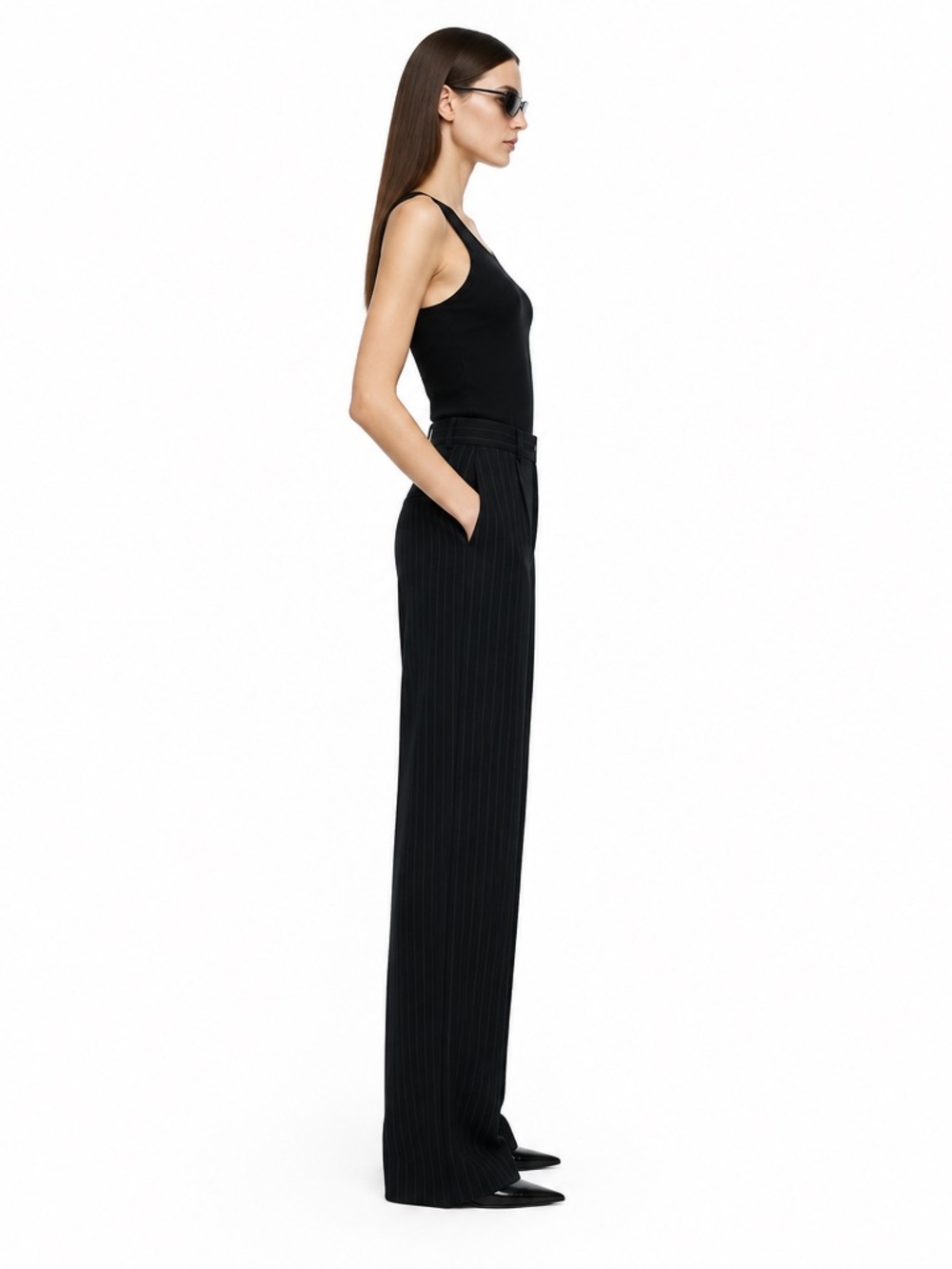 Oscar De La Renta Dress Pants Wool Straight Leg  Sz 2 Vintage Designer - Picture 4 of 11